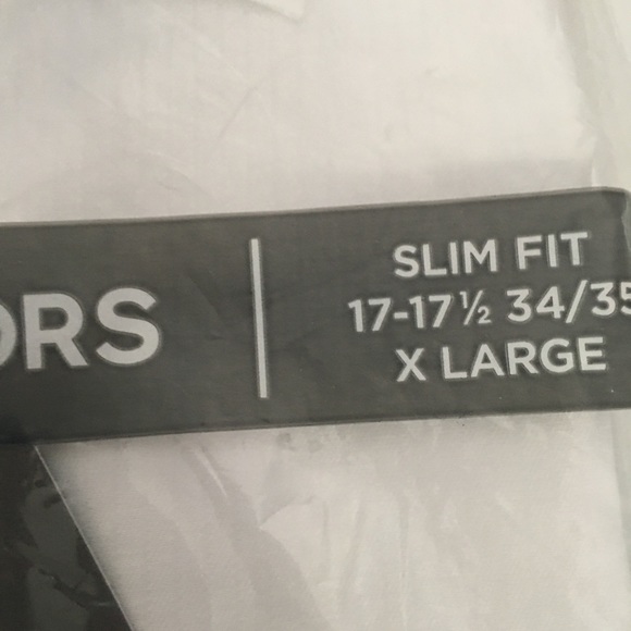 NWT-MICHAEL KORS-White Slim Fit X-Lg Shirt - Picture 4 of 6